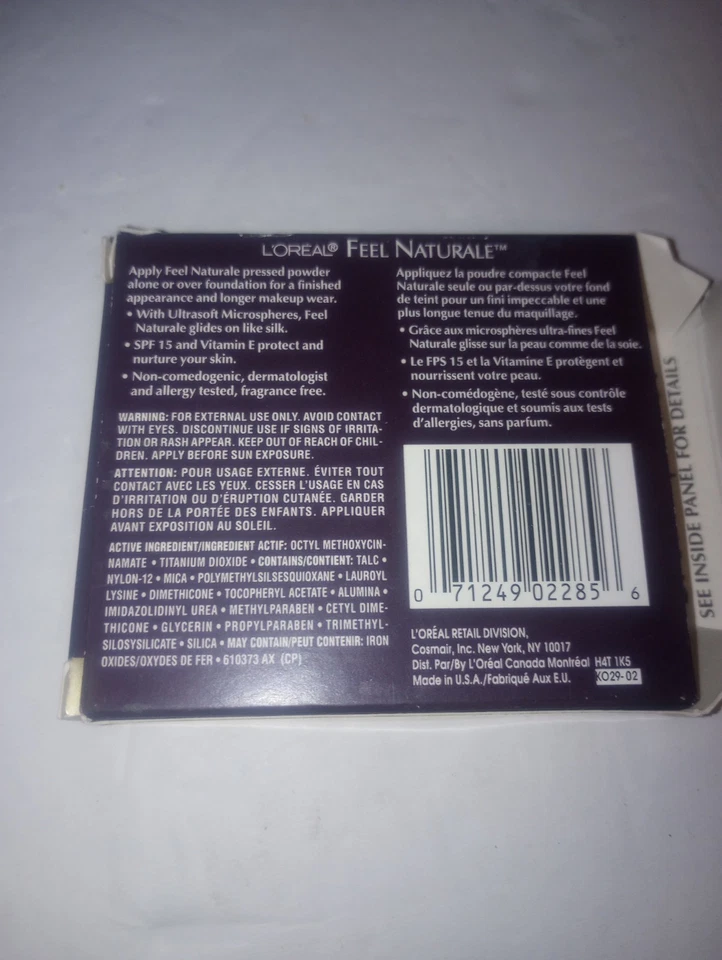 L'Oreal Feel Naturale Medium Transparent Powder SPF NIB .35 Oz - Image 4 of 4