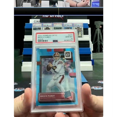 2022 Donruss Optic BROCK PURDY AQUA PSA 10