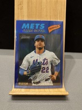 2026 Topps Heritage Chrome Blue Refractor /150 Juan Soto NY Mets Card #306