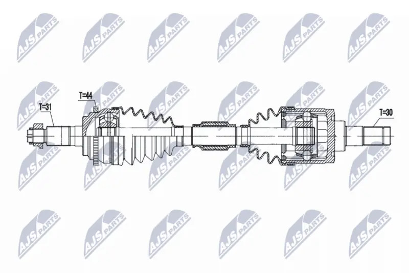 Front Left NTY NPW-MZ-088 Drive Shaft for MAZDA - Image 3