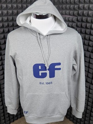 Education First EF Logo Gray Hoodie Sweater Pullover Mens M Casual Cycling