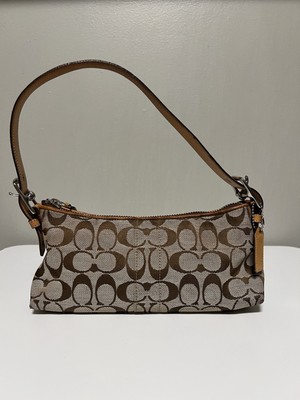 バッグ Coach Baguette Hampton Semi Demi Bag Coach Vintage Hamptons Signature Soft East West Demi