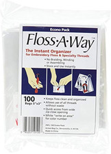Floss a Way Organizer 3 Inch X 5 Inch 100 Pack FL100 2-Pack 