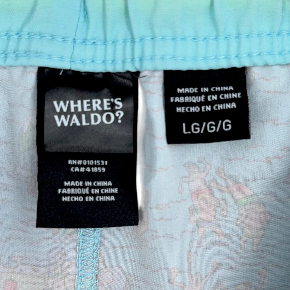 Bañador Where's Waldo Beach para hombre grande divertido estampado board shorts Foto 3 de 4