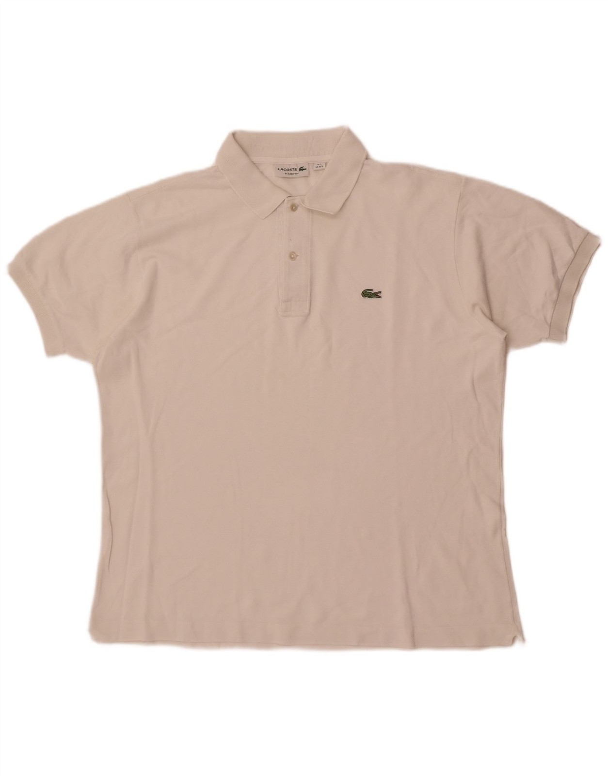 Lacoste Mens Classic Fit Polo Shirt Size 5 Large White DP15