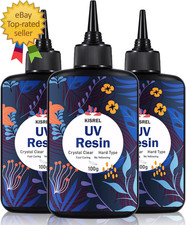 UV Resin 300G - Upgraded UV Resin Kit Hard Type Crystal Clear Ultraviolet Curing