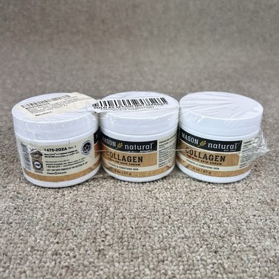 Mason Natural Collagen Premium Skin Cream Anti Aging Face and Body 3 Pack Moist