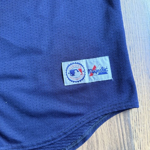 Camiseta de béisbol vintage de los Minnesota Twins Jacque Jones #11 Majestic XL azul marino - Imagen 4 de 9