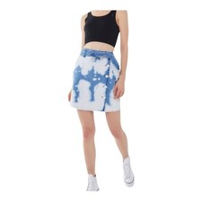 Urban Outfitters BDG Bleached Denim Mini Skirt Womens Size XS New