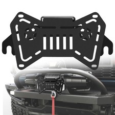 FlipUp License Plate Bracket 10" Hawse Fairlead Winch Mount Front Holder