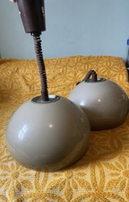 RETRO VINTAGE BHS MUSHROOM CEILING PENDANT LIGHTS/LAMPSHADES GORGEOUS & RARE