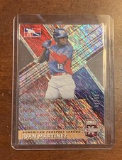 2019 Panini Elite Extra Edition Status Red Die-Cut /99 Juan Martinez #206