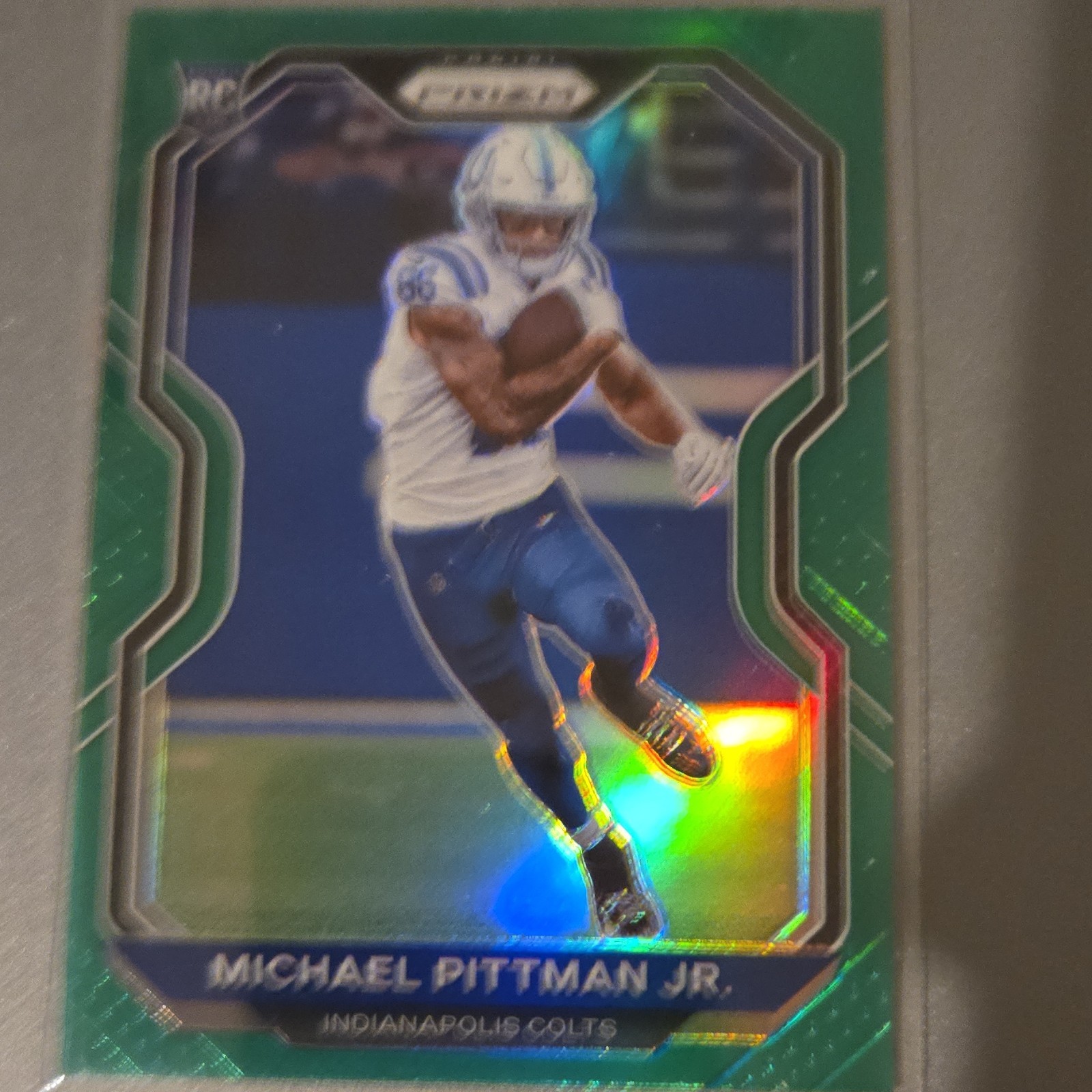 2020 Panini Prizm Green Prizm Rookie Michael Pittman Jr. #333 Colts