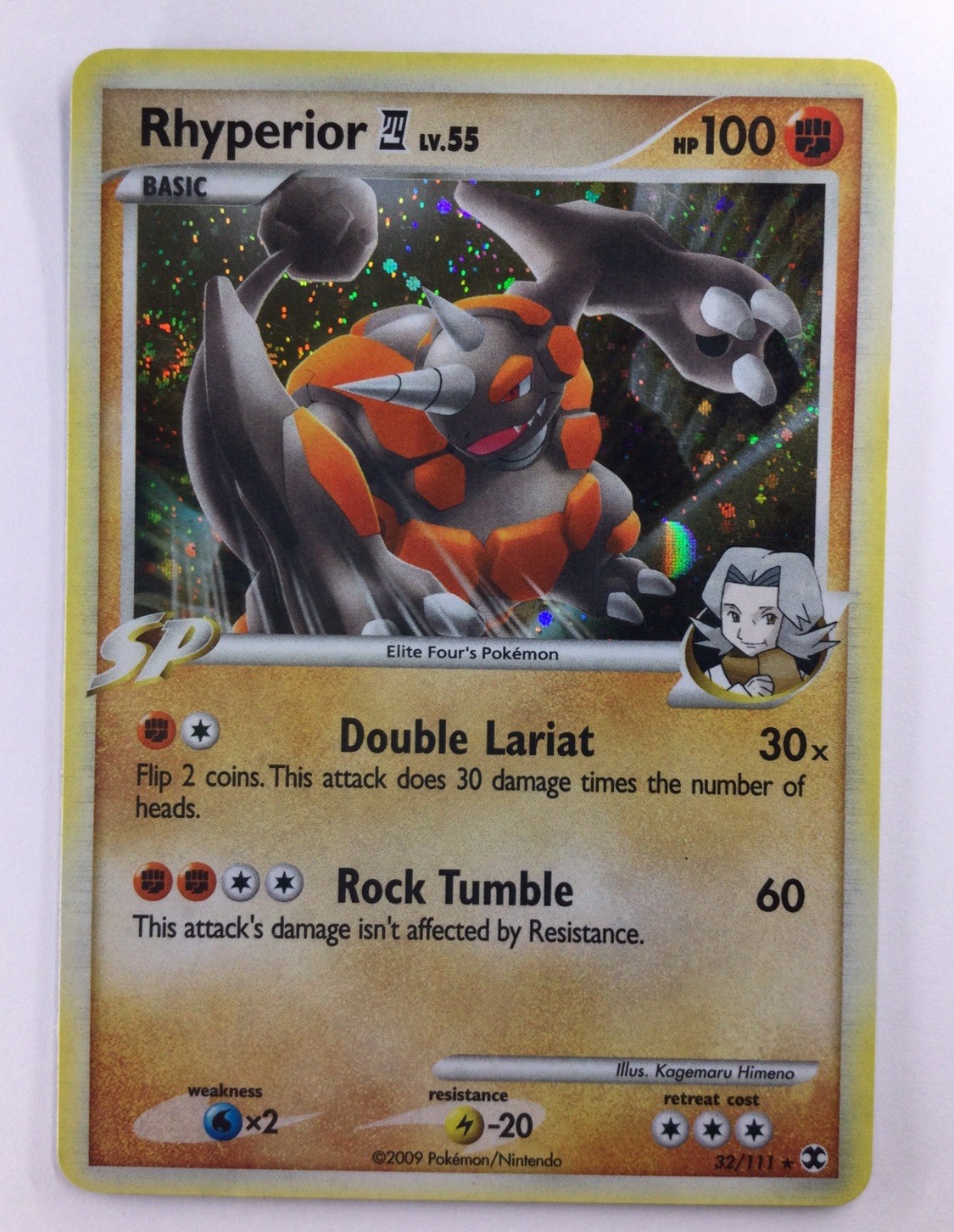 Rhyperior 032/111 Rising Rivals Deck Exclusives Holo - Pokemon TCG English LP