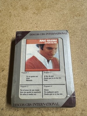 SEALED Julio Iglesias A Flor De Piel 8 TRACK TAPE