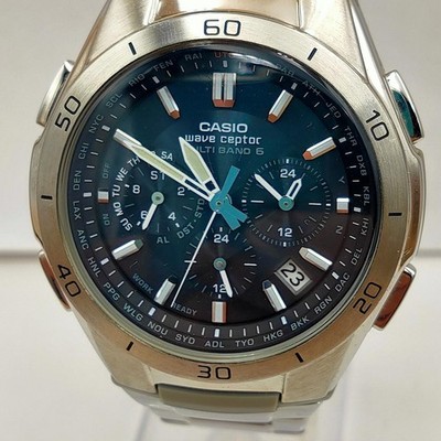 USED Casio Wave Ceptor WVQ-M410 Mod.5174 Solar Radio Controlled Watch | Japan