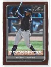 Michael Harris 2022 Panini Three and Two Prospects Brown #1/3