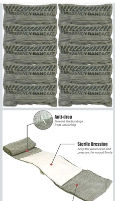 RHINO RESCUE 6'' Emergency Compression Bandage Strile Trauma Wound Dressing Israe