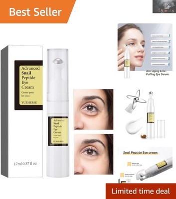 Anti-Aging Snail Mucin Eye Cream - Reduce Dark Circles & Puffiness, 0.57 oz