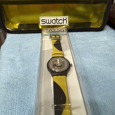 Vintage Swatch STZ100E Generator Yellow year 1998 Original Box
