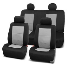Fh Group Premium Waterproof 1st 2nd Row Black Gray Seat Covers