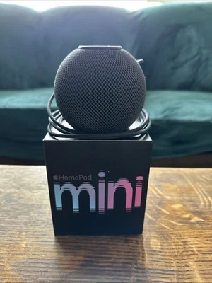 Apple HomePod Mini 1st Generation Smart Speaker Black - image 1 of 4
