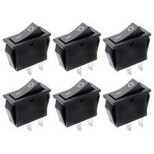 10PCS 31x10mm Rocker Switch 2 Pin SPST ON OFF AC250V for Boat and Auto