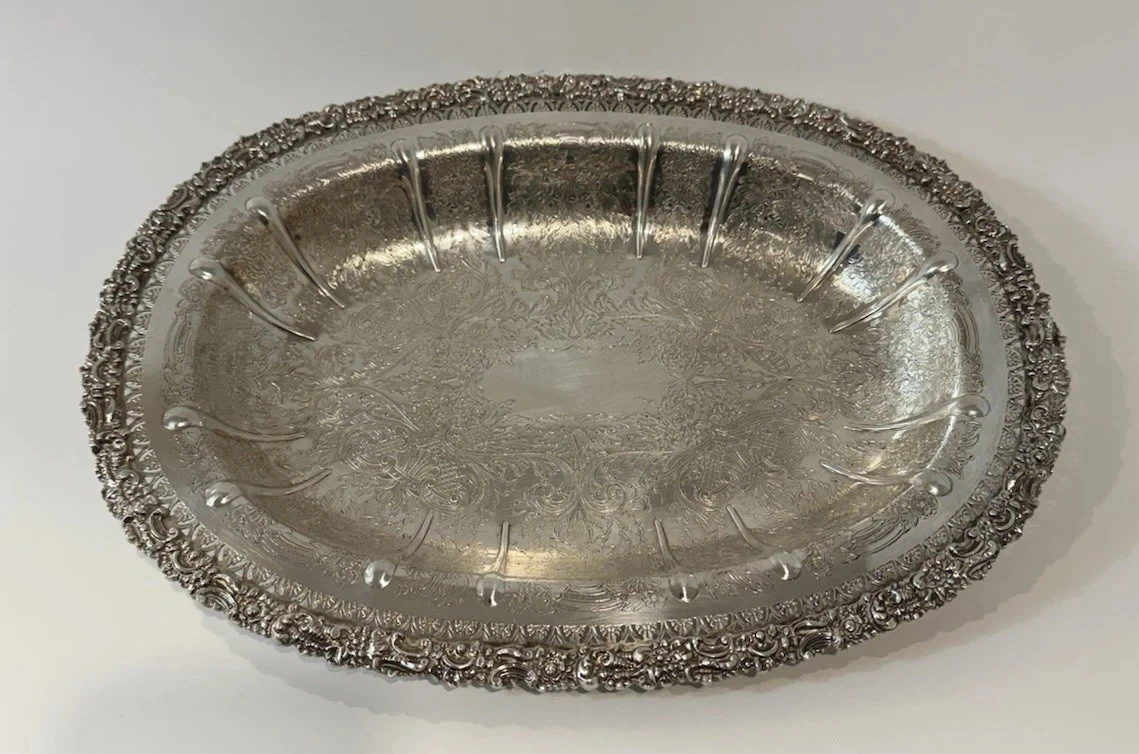 Barker Ellis Antique US Silver-Plated Platters & Trays for sale | eBay