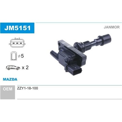 JANMOR ZÜNDSPULE passend für MAZDA 323 | JM5151