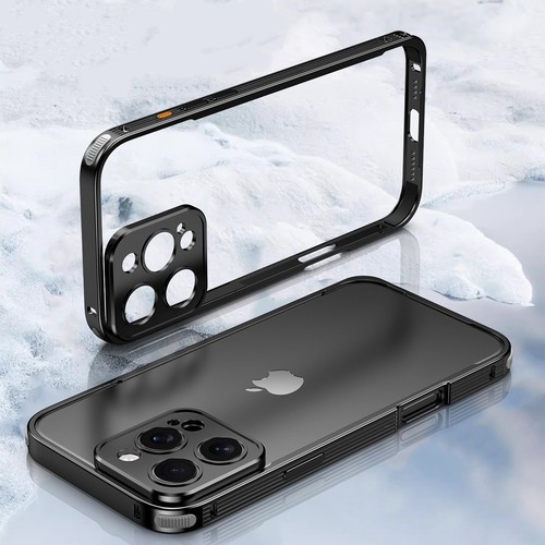 Aluminum Frame Case For iPhone Air 17 16e 16 15 14 13 Pro Max Metal Lens Cover - Picture 12 of 29