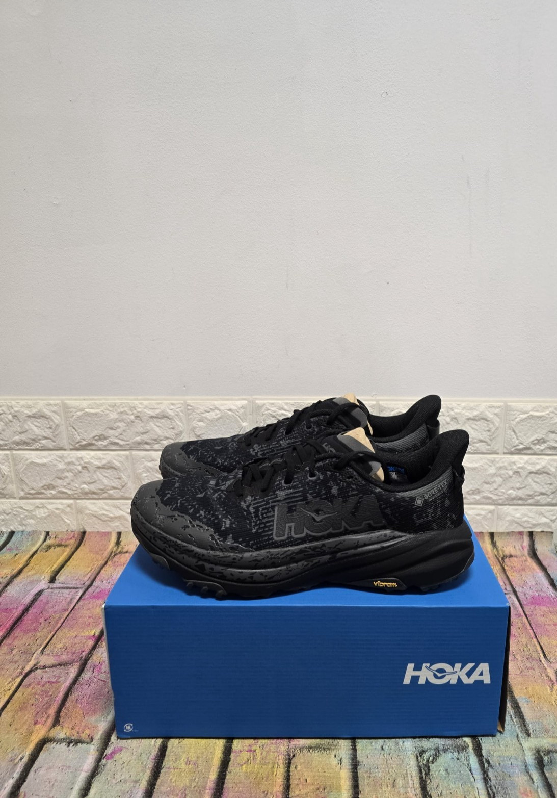 Zapatillas de Trail Running Hoka One One Speedgoat 6 GTX Reino Unido 11 Para Hombre PVP £ 160 Negras