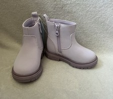 Cat Jack Boots Toddler Girls Sz 6 Flora Purple Zipper Shoes Chelsea