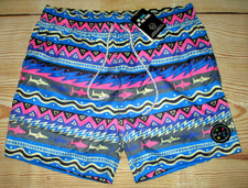 MENS MAUI AND SONS DRAWSTRING LINED SWIM BOARD SHORTS SIZE L