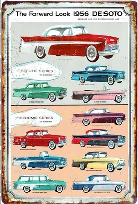1956 Desota Car Auto Advertising Vintage ads  Metal Tin Signs up to 12x18