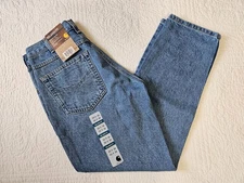 NEW CARHARTT B17 STW MENS RELAXED FIT DENIM BLUE JEANS MANY SIZES AVAILABLE