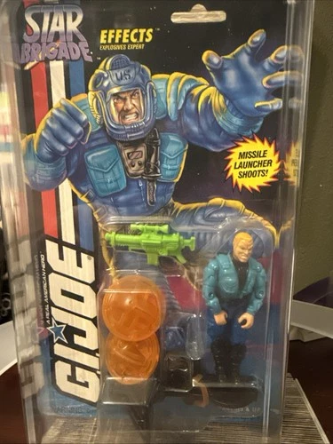 GI Joe 1993 Effects Star Brigade with MOC Masters Case MOC Beautiful!!