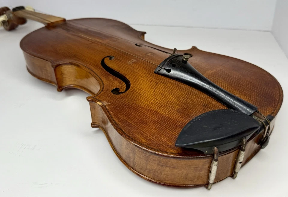 Antiguo violín E. Martin Marknuekirchen Sachsen 4/4 copia de Stradivarius *Piezas* Foto 3 de 4