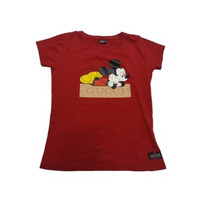 Gucci Mickey Mouse T Shirt Red Size Small
