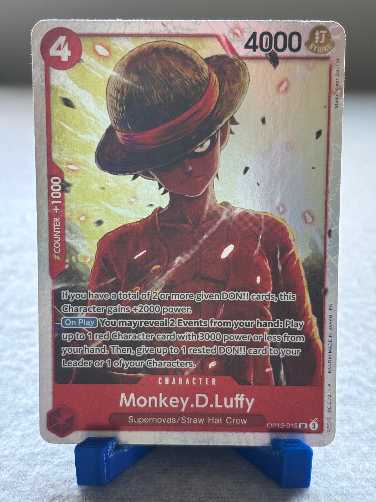 Monkey.D.Luffy OP12-015 Super Rare Legacy of the Master One Piece Foil Near Mint