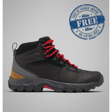 Columbia Men  s Newton Ridge  Plus II Waterproof Hiking Boot Black Shark Standard