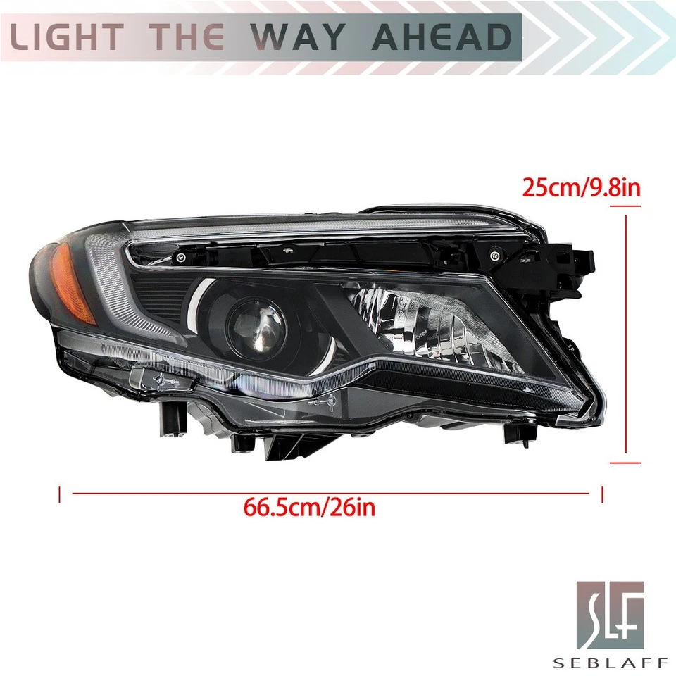 Halógeno para piloto 2016-18 y Ridgeline RTL-T 2017-20 2 piezas izquierda+derecha con faro LED DRL Foto 2 de 4