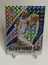 2023-24 Mosaic Basketball Shai Gilgeous-Alexander Give And Go SILVER HOLO Prizm