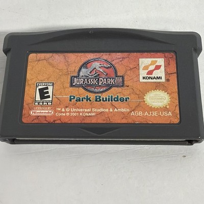 Jurassic Park Park Builder Nintendo Game Boy Advance GBA Cart Only Tested