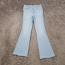 SPANX Jeans Womens M Medium Flared Light Wash Stretch Lightweight 20348R 27x28