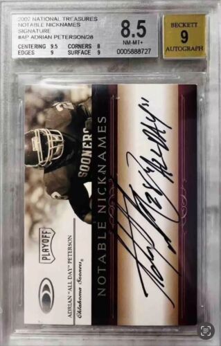 2007 Notable Nicknames - ADRIAN PETERSON "ALL DAY" - On card autograph #17/28  - Picture 1 of 2