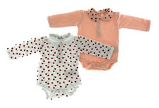 2er Set Baby Bio Baumwolle Body Strampler Kle...