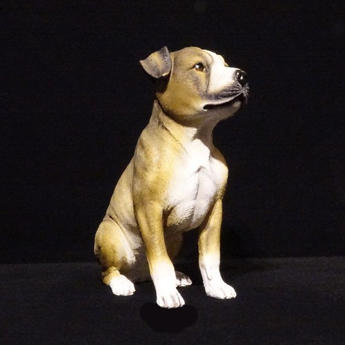 Pit Bull Terrier Welpe Figur Gartenfigur Skulptur Dekoration Figur Hund IM101 - Bild 4 von 7