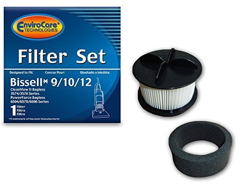 EnviroCare Ersatz-Vakuumfilter für Bissell 9/10/12 HEPA plissiert Micro Inne - Bild 1 von 1