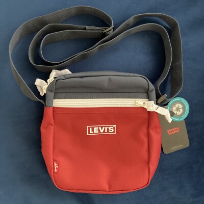 Levi s Umhängetasche zweifarbig rot marine Unisex Geschenk Frühling Sommer Festival Party