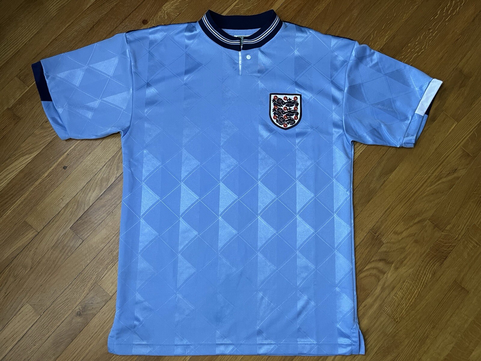England Jersey Retro Replicas football shirt 1984 1988 Score Draw Men M
